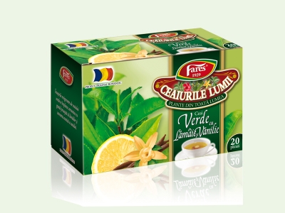 Ceai verde cu vanilie si lamaie